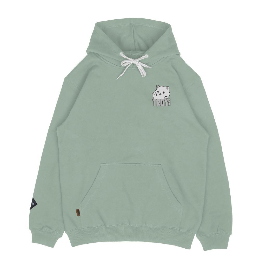Troy Company Hoodie Green Mint Hey Cute - Jaket Hoodie Hijau Mint KH 2500
