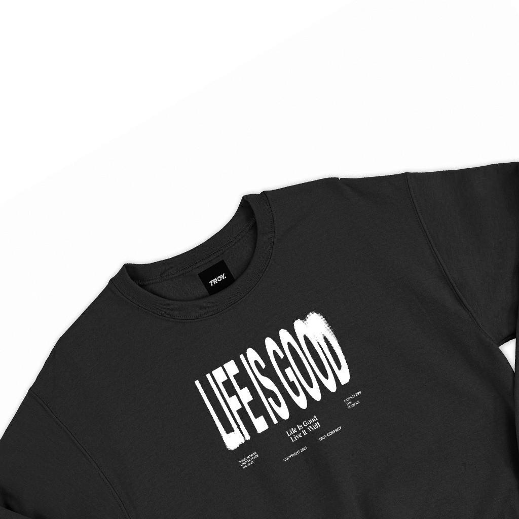 Troy Company Crewneck Hitam SW 2304