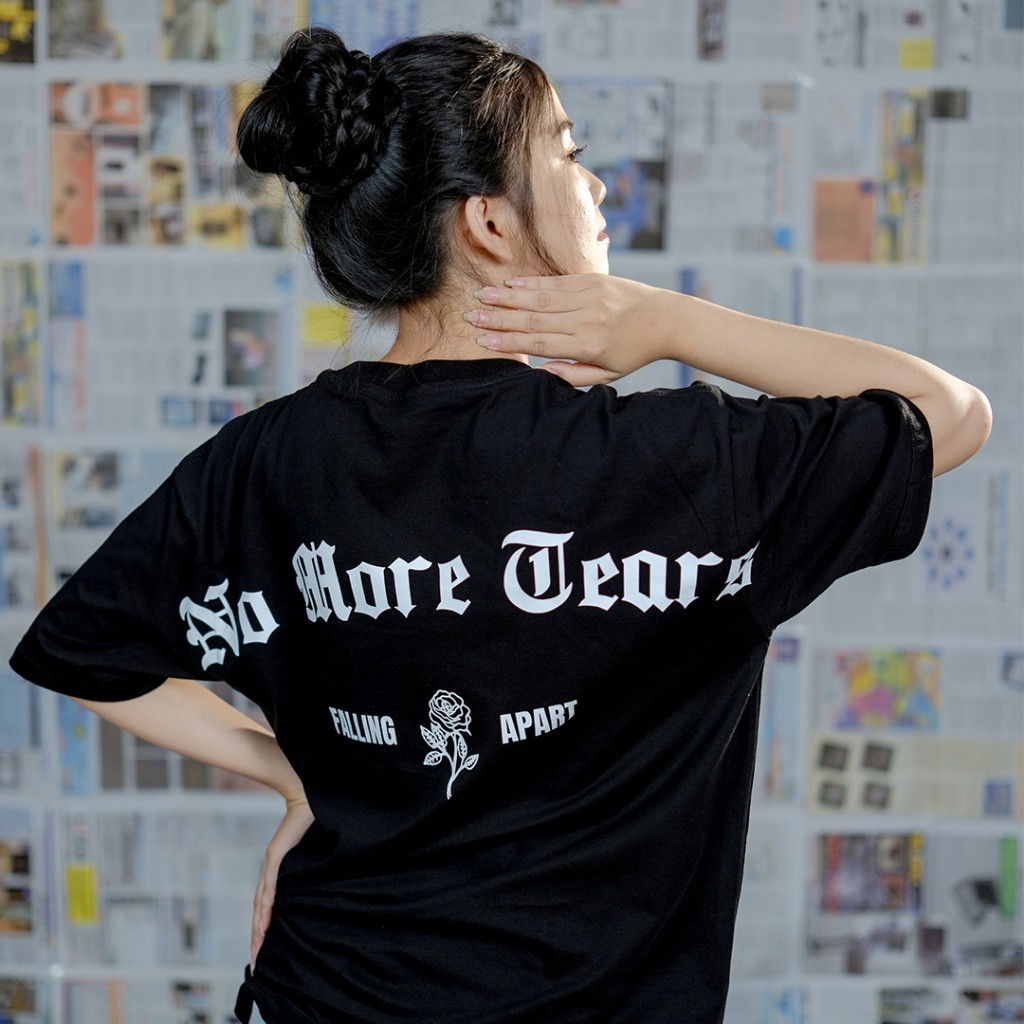 Troy Company Tshirt Black No More Tears - Kaos Pria Lengan Pendek Hitam MTD 2312