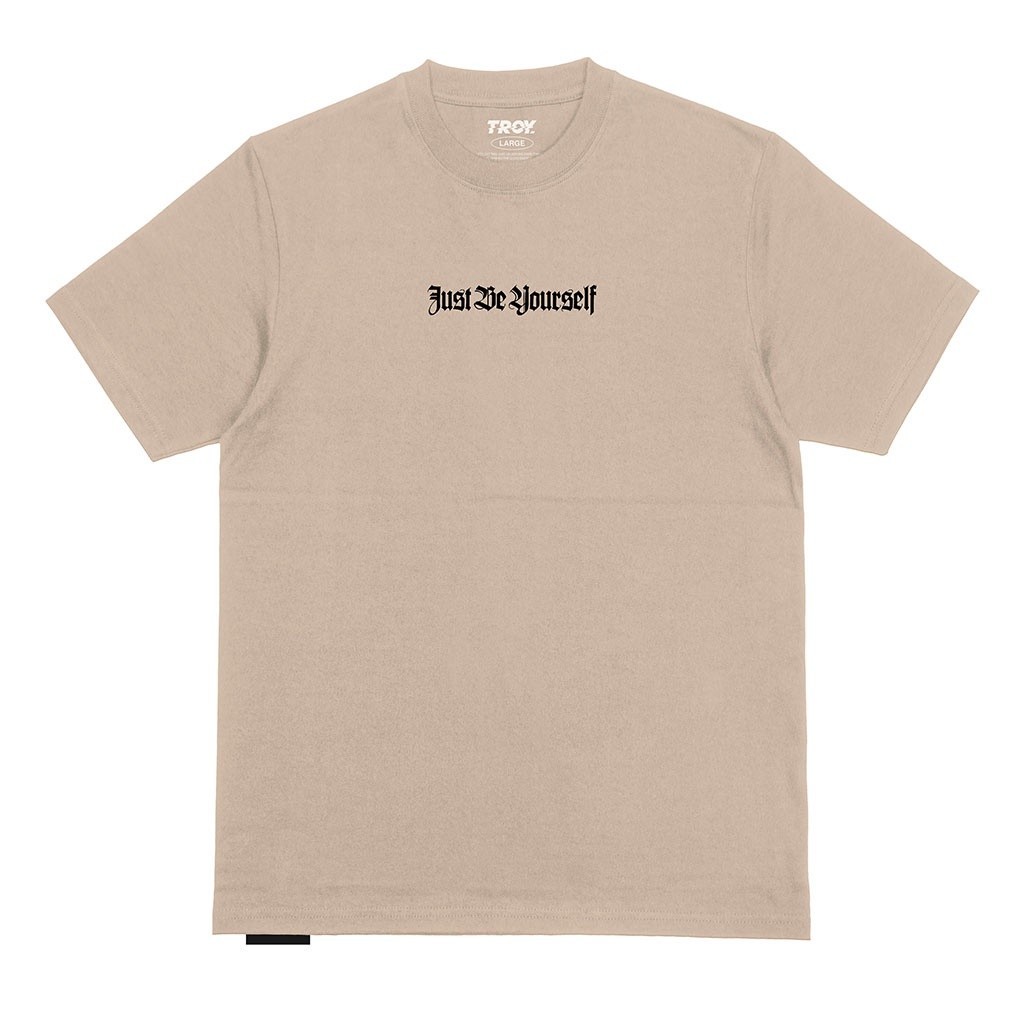 Troy Company Tshirt Brown Latte Be Yourself - Kaos Lengan Pendek Kaos Coklat Latte MTD 1519