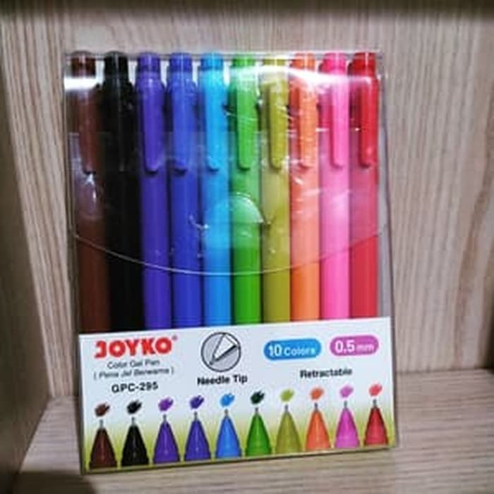 

NEW!! [ SET ] COLOR GEL PEN WARNA WARNI - JOYKO GPC-295 10 WARNA MURAH!