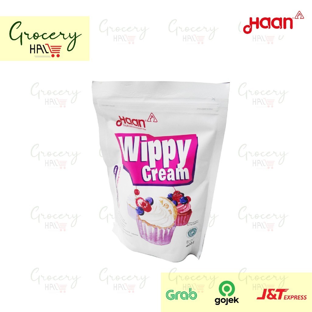 

HAAN WIPPY CREAM 400 GRAM POUCH ( WHIP CREAM BUBUK )