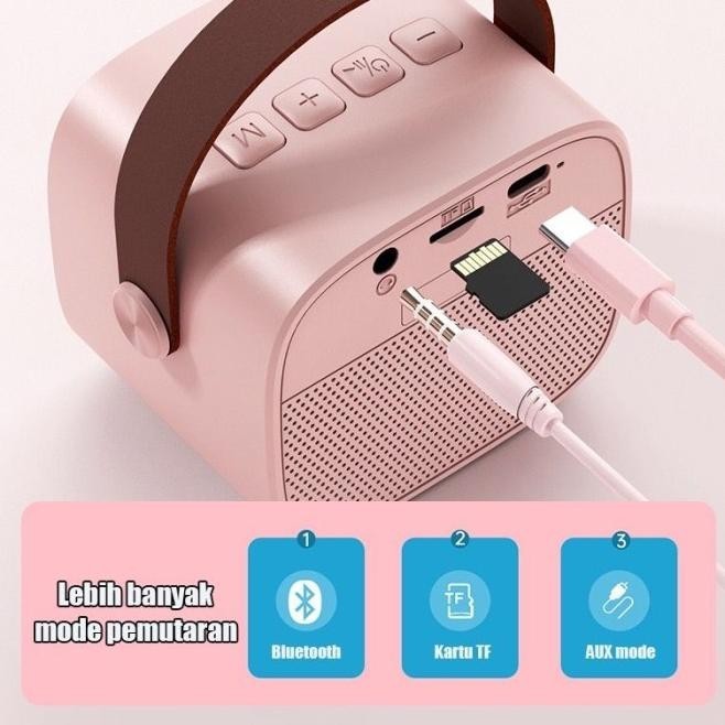Mic Karaoke Viral Bluetooth Ubah Suara Speaker Wireless Microphone Dua Imanstoress