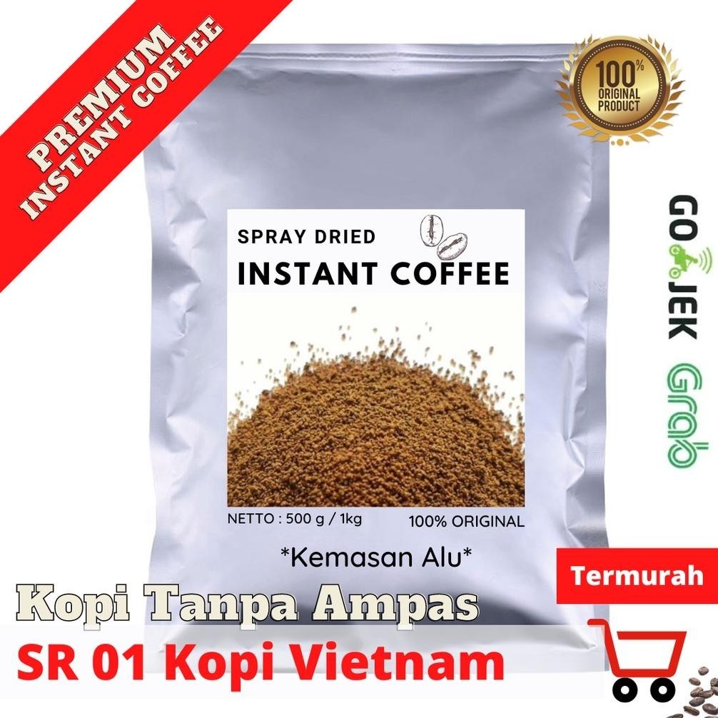 

hj-64 INSTANT COFFEE / Bubuk Kopi Spray Dried Tanpa AMPAS (SR01) Premium