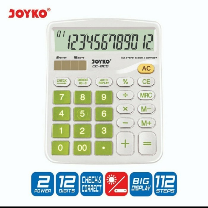 

KALKULATOR JOYKO CC-8CO 12 DIGITS / CHECK CORRECT