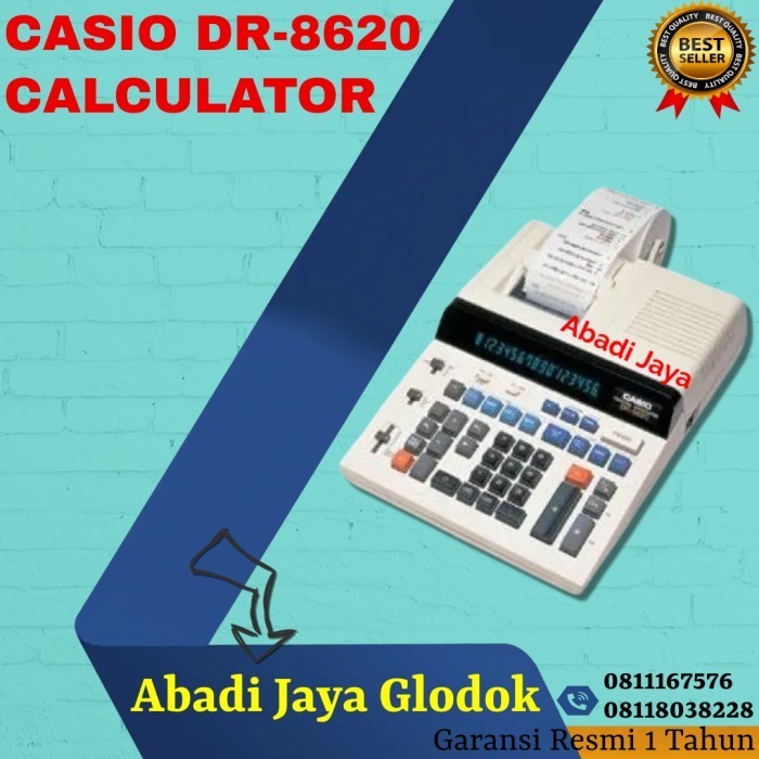 

CASIO DR-8620 CALCULATOR