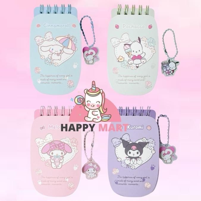 

Notes motif sanrio PHONE SHAPE kuromi / cinnamoroll