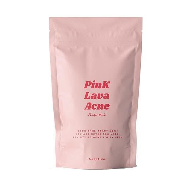 BISA COD - TEDDY CLUBS PINK LAVA ACNE POWDER MASK 30G