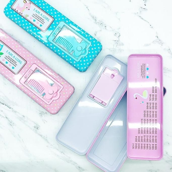 

Kotak pensil polkadot cute animal