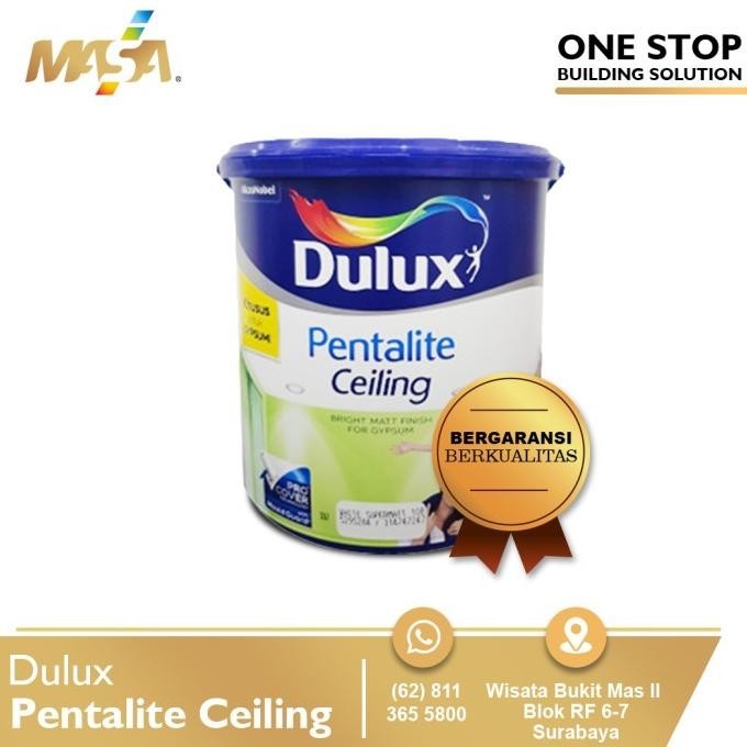 CAT PLAFON MURAH CEILING GYPSUM DULUX PENTALITE 25 KG BERKUALITAS