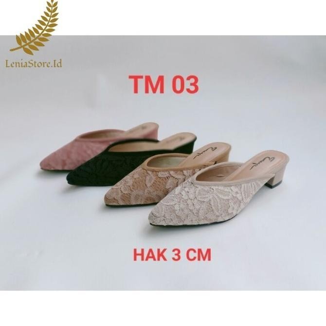 Sepatu Sandal High Heels Pesta Pernikahan Wedding Kondangan Wanita 3Cm
