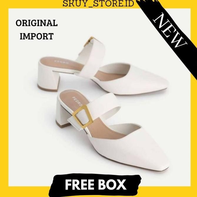 Sepatu Wanita Pedro Heels Belt Branded Shoes Terbaru Cl98