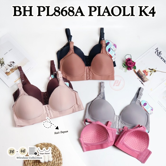 BARU BH PIAOLI PL868 - BH PIAOLI KANCING DEPAN - BH BUSA TANPA KAWAT TRENDY