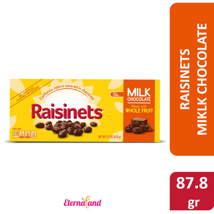 

Ready Raisinets Chocolate Box 3.1 oz - cokelat raisinets impor usa