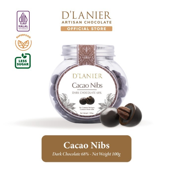 

Ready D'Lanier Cacao Nibs Pearl with Dark Chocolate 68%