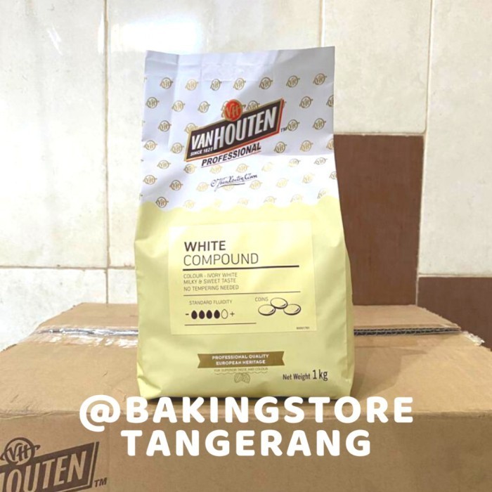 

Ready Laris!! Van Houten White Compound Coin 1 Kg Coklat Putih