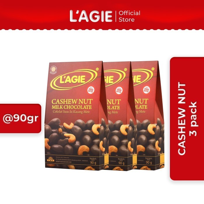 

Ready BUY 2 GET 1 FREE Lagie Coklat Kacang Mete Cashew Nut 90gr