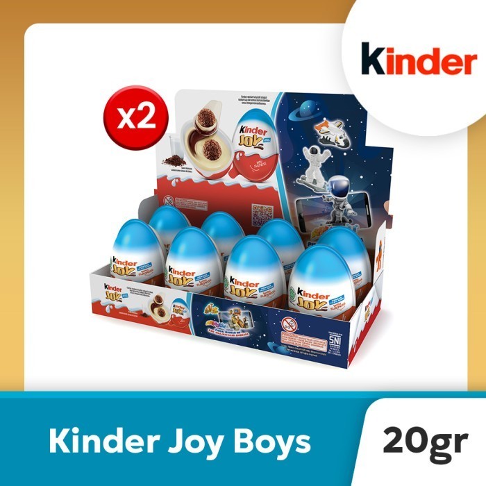 

Ready Kinder Joy Boys Chocolate Crispy 20gr Isi 8pcs - TWINPACK