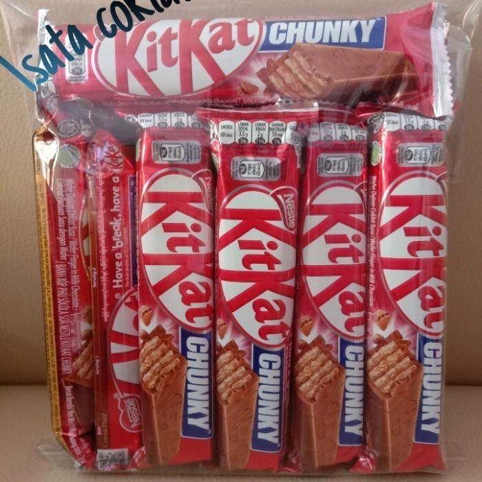

Ready Kitkat chunky 38gram isi 12pcs rasa cokelat original murah