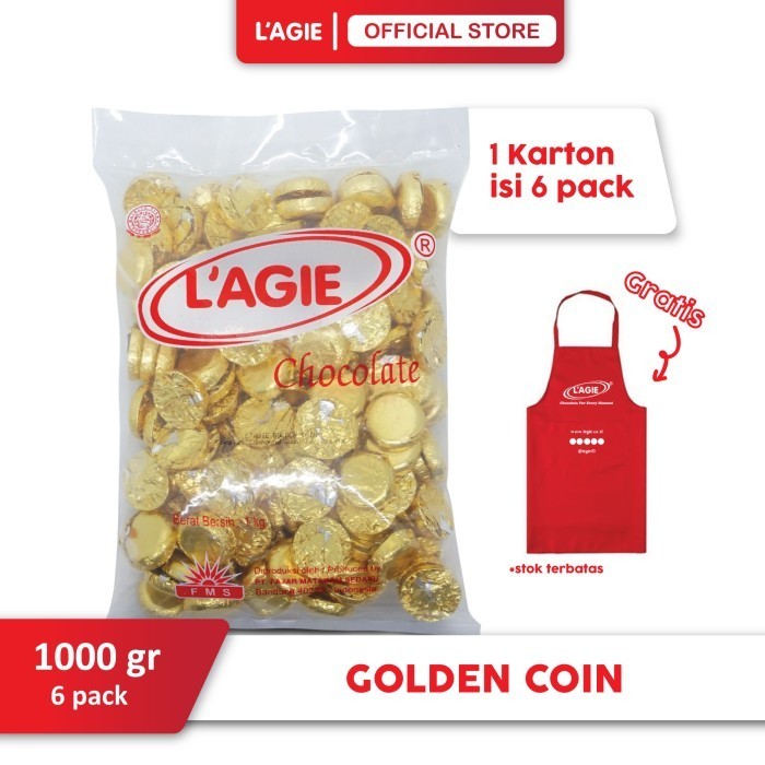 

Ready Lagie Coklat Kiloan Koin Kismis 1 Karton BONUS APRON