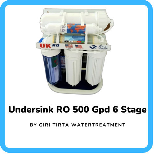 Mesin Ro 500 Gpd 6 Stage Filter Air Minum Rumah Tangga/Depot Air Minum