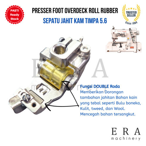 

Terlaris Sepatu jahit Overdeck 5.6 Kamkut roda karet jahit Kam Timpa Rubber rol SALE