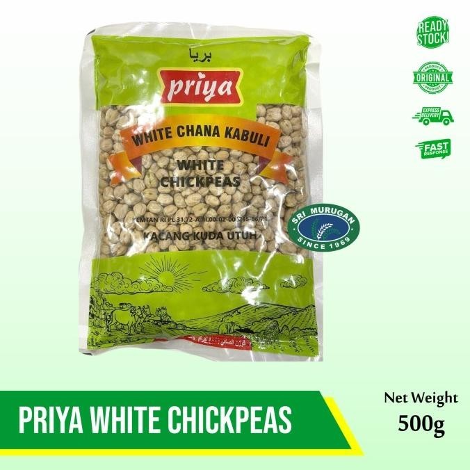 

PRIYA WHITE CHICKPEAS 500 GM