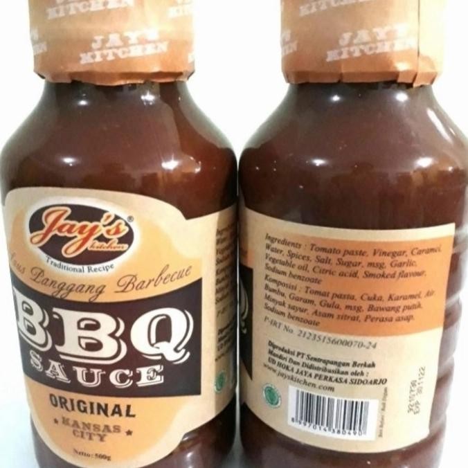 

JAYS JAY'S KITCHEN BBQ SAUCE ORIGINAL 500 gr / BUMBU BBQ GRILLED STEAK H32S