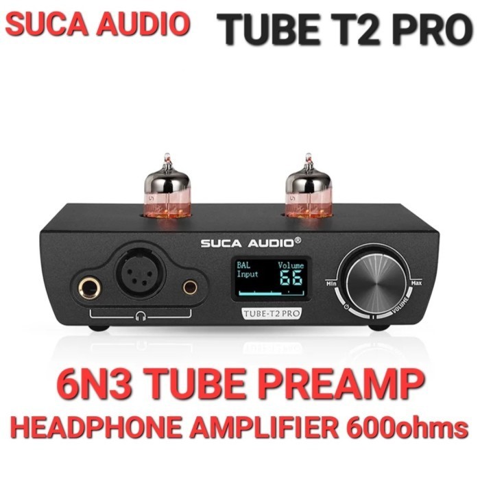 Suca Audio Tube-T2 Pro 6N3 Tube Preamp & Balanced Headphone Amplifier  Ready