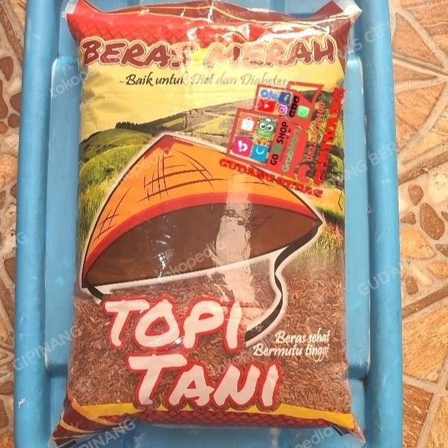 

TERBARU BERAS MERAH CAP TOPI TANI PECAH KULIT SOSOH PULEN 5KG !!!!!
