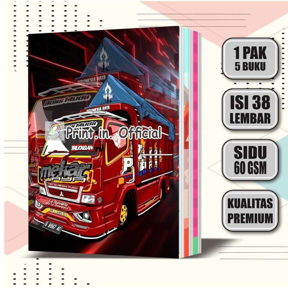 

Flashsale Buku Tulis Custom Truk Oleng, Truk Mania 38 Lembar / Buku Tulis Sekolah Viral