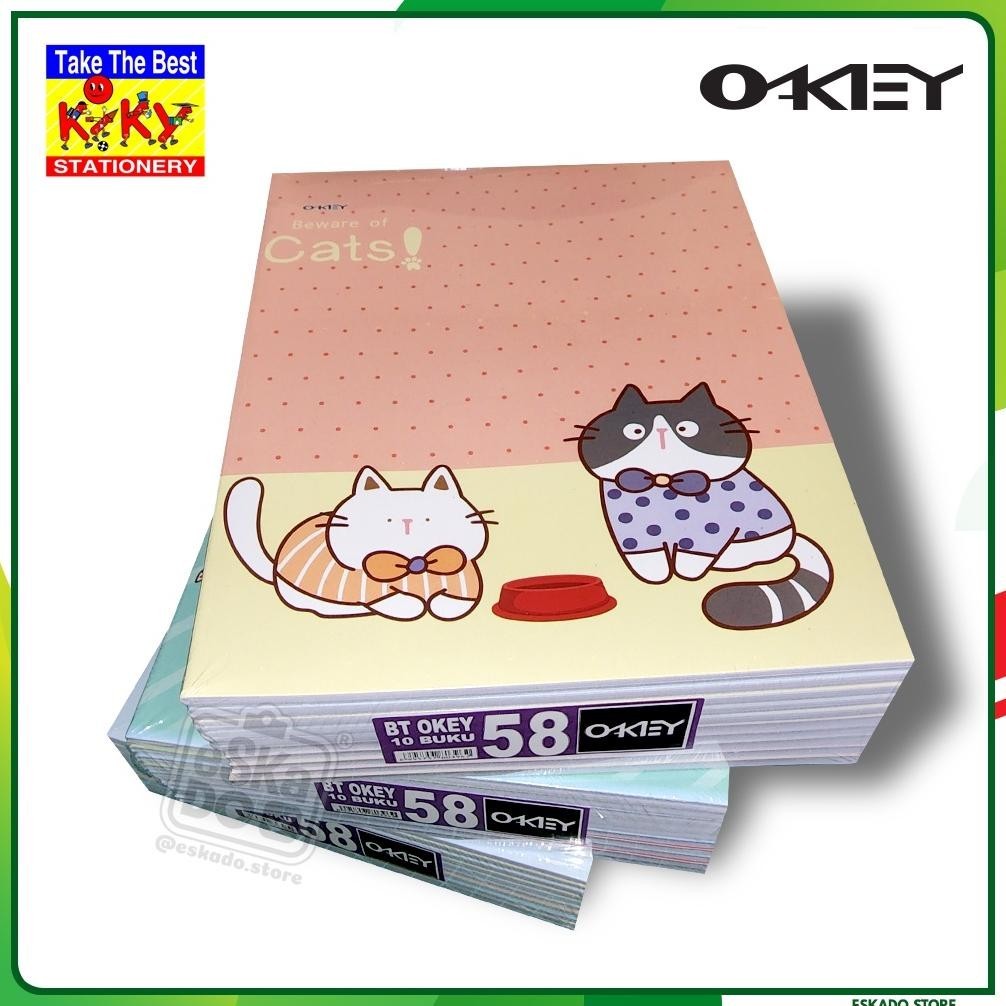 

Premium Okey Buku Tulis 58 Lembar - 10 Pcs / 1Pack Buku Sekolah Kiky Viral