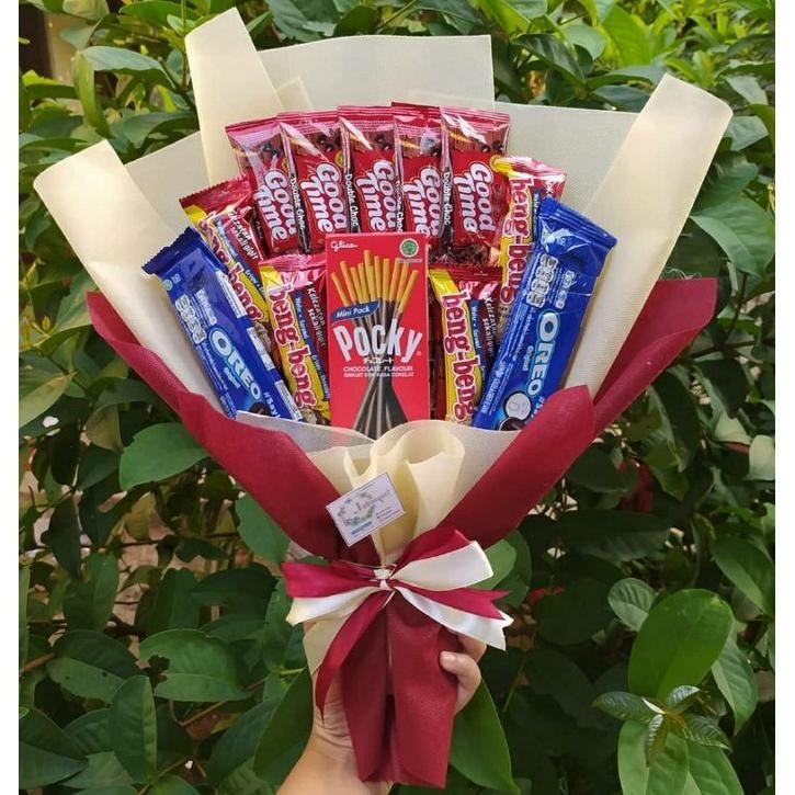 

Flashsale (S) Buket Cantik Good Time Menawan/Paket/Bingkisan Snack Ulang Tahun/Ultah/ Wisuda/Kado/Hadiah Sale