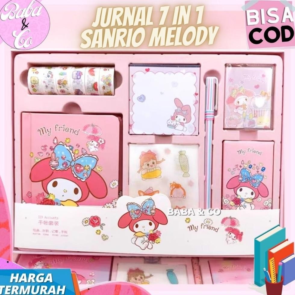 

Diskon Jurnal Sanrio Paket Jurnal 7 In 1 Melody Pink Paket Lengkap Alat Tulis Sekolah Sanrio Kado Alat Tulis My Melody 7 In 1 Promo