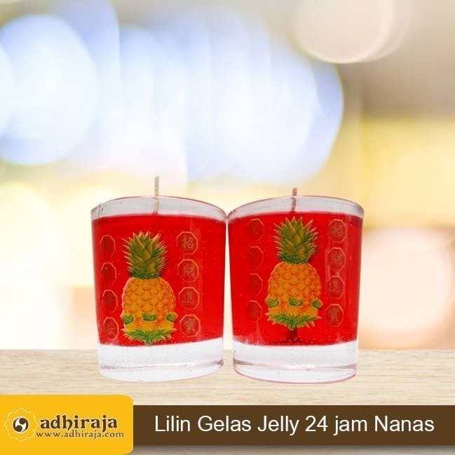 SALE LILIN GELAS JELLY 24 JAM NANAS
