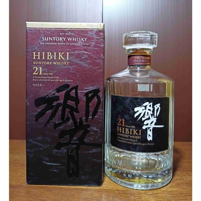 Botol Bekas Hibiki 21 Years 700 Ml + Box #Gratisongkir