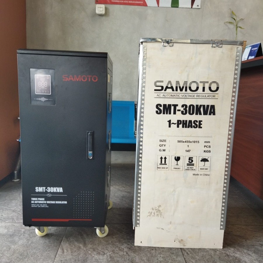 SAMOTO Stabilizer 30.000VA Stavolt Single Phase Stavolt SMT30KVA Stabiliser SMT