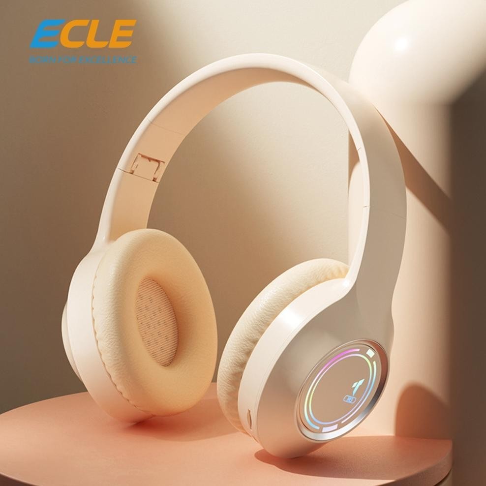(NEW) ECLE Y10 Wireless Headphone Bluetooth 5.3 Foldable Headset Bluetooth Ultra Bass Sound With Noi