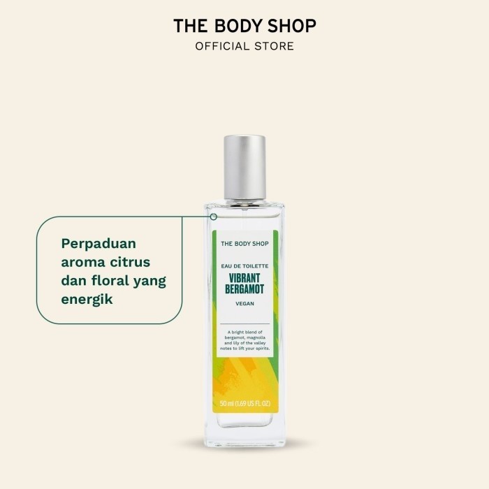 The Body Shop Vibrant Bergamot Eau De Toilette Parfum EDT 50Ml