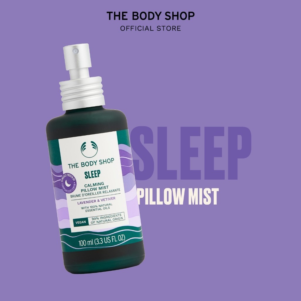 The Body Shop Sleep Lavender & Vetiver Calming Pillow Mist 100ml - Calming and Relaxing Scent