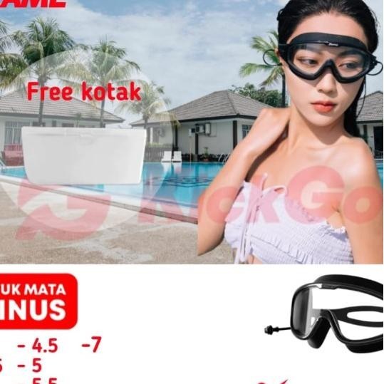 Kigo Kacamata Renang Bigframe Lensa Nus Dari -2.0 Sampai -7.0