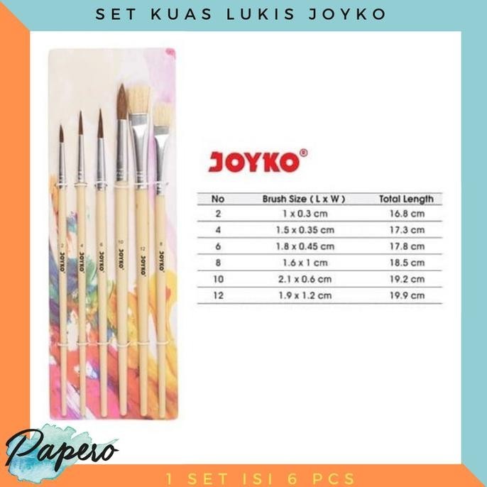 

hqu Cat Kuas Lukis Set Joyko