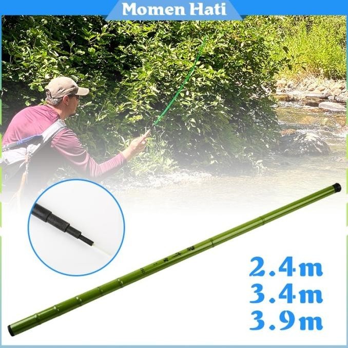 Tegek Bamboo Serat Kaca 270 360 450 / Joran Tegek Ruas Pendek Bambu