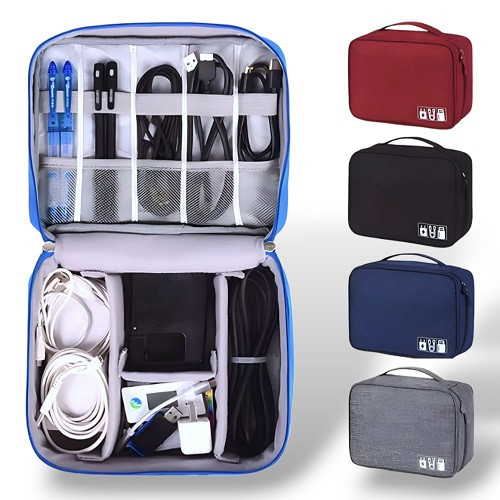 TAS LAPTOP AMAN / TRAVEL POUCH ORGANIZER CABLE GADGET BAG TAS KABEL CHARGER USB