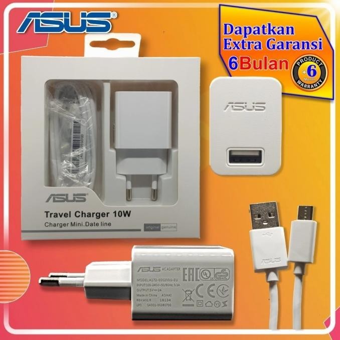 Charger Asus / Adaptor Asus / Cas Hp Asus Original 100% Putih 2Ampere