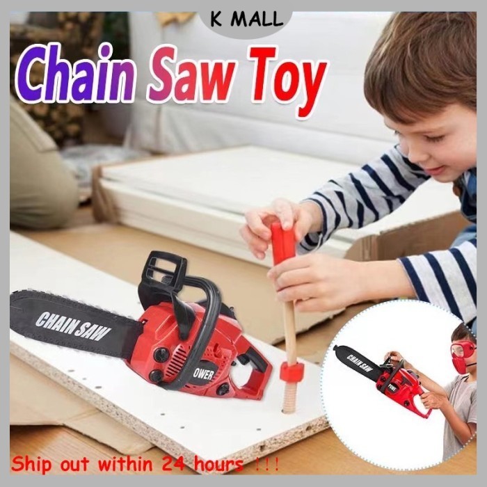 Anak-Anak Chain Saw Toy Mainan Simulasi Mesin Gergaji Untuk