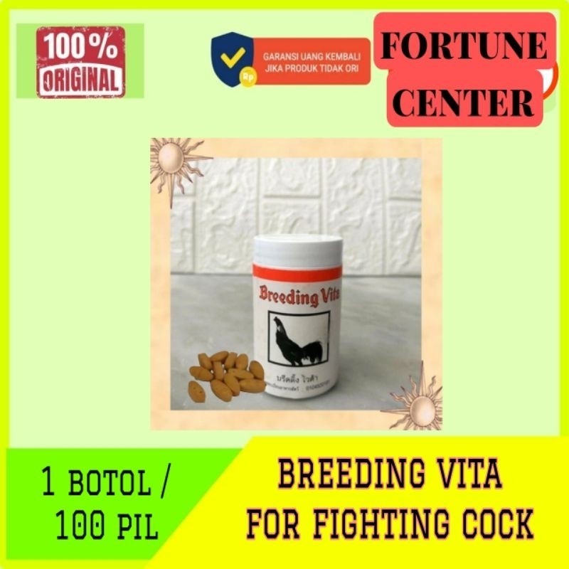 1 botol breeding vita ayam / breeding vita burung merpati isi 100 pil obat breding ternak impor thai