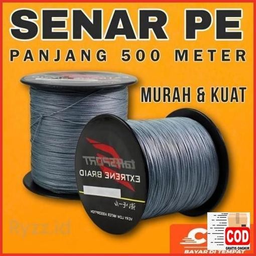 Promo Senar Pe Pancing 500M Senar Pe Berkualitas Dan Murah -  Senar Pancing Anti Kriting Senar Pe Te