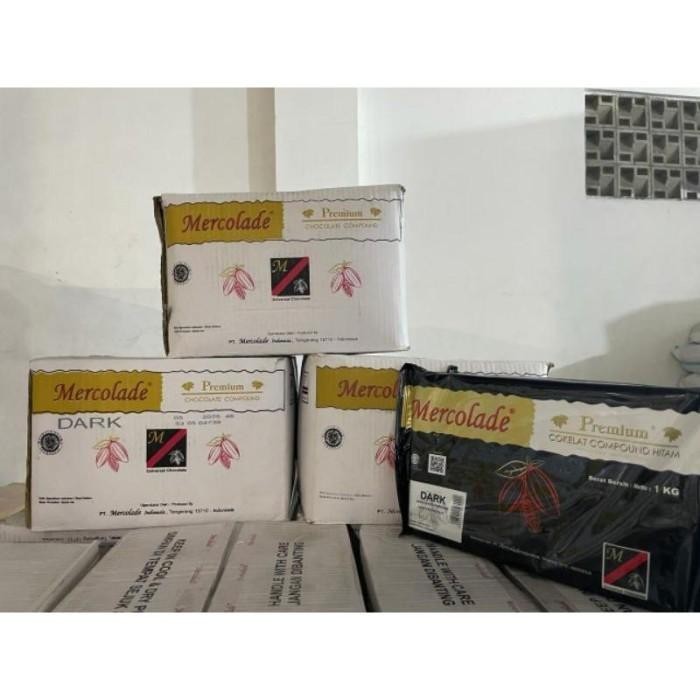 

Coklat batang Mercolade DARK 1 kg per Dus isi 12 kg