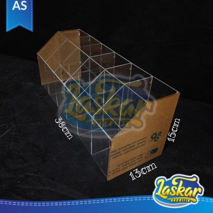 

Acrylic rak pensil 2 susun/tempat pulpen/Tempat alat tulis kantor